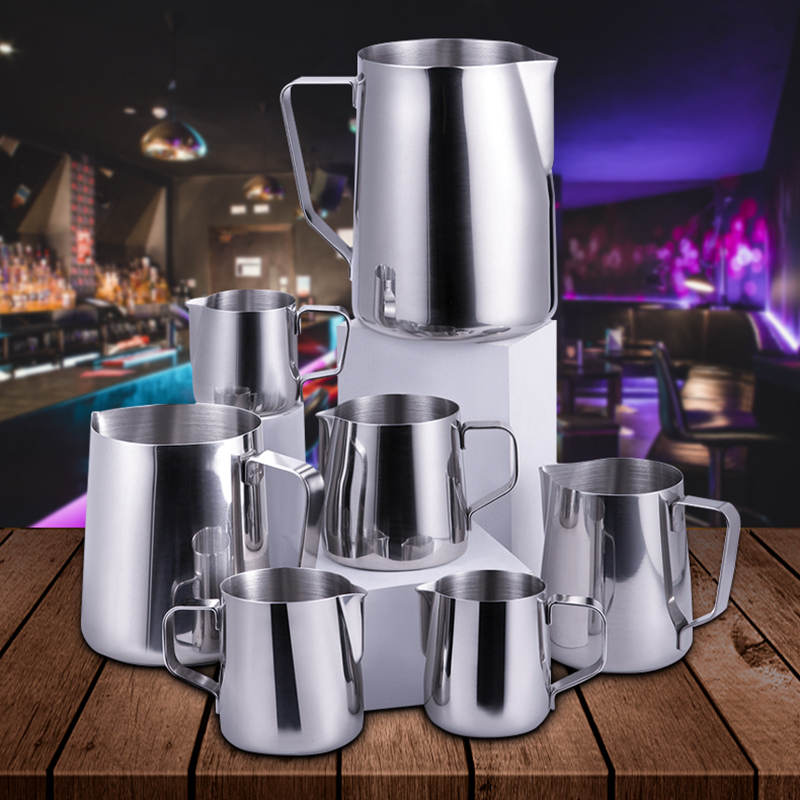 Barista Milk Jug - Stainless Steel Milk Frothing Pitcher Espresso