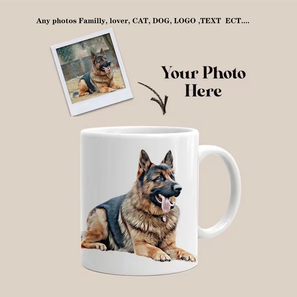 Coffee Tea Images - Personalised Your Photo Mug, Custom NAME