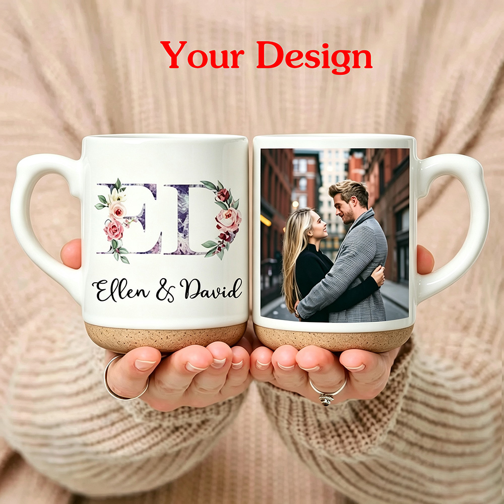 Coffee Tea Images - Personalised Your Photo Enamel Mug Custom