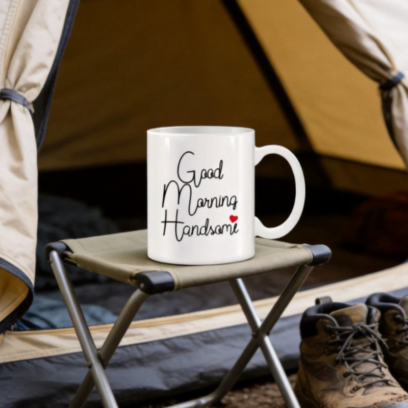 Coffee Tea Good Morning - Unusual Mugs Ceramic Good Morning Handsome