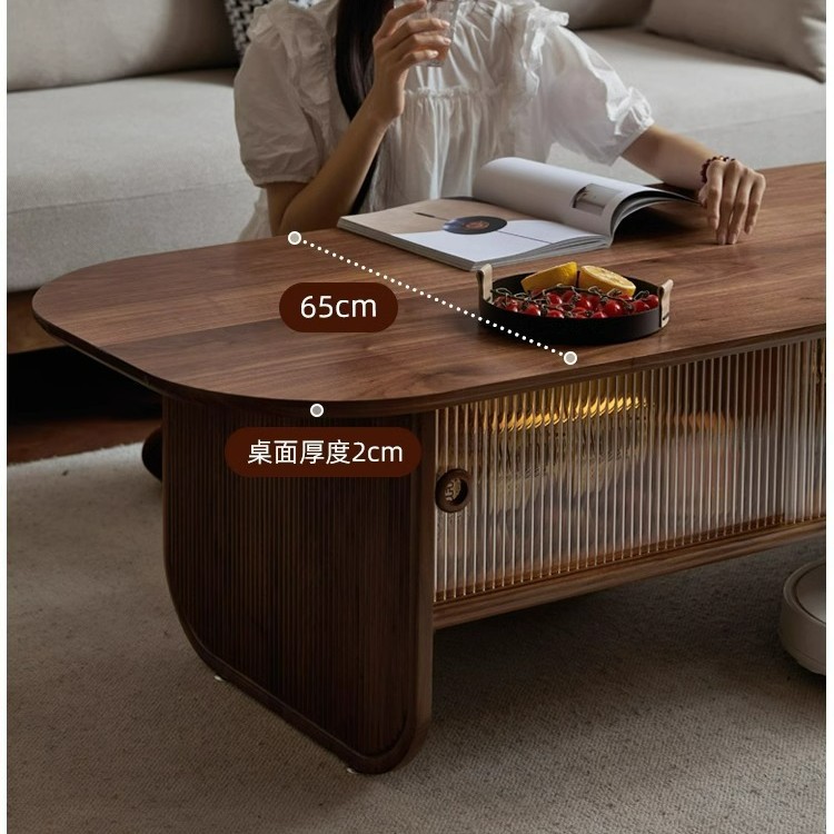 Solid wood coffee table black  - Coffee And Tea-Za review and price