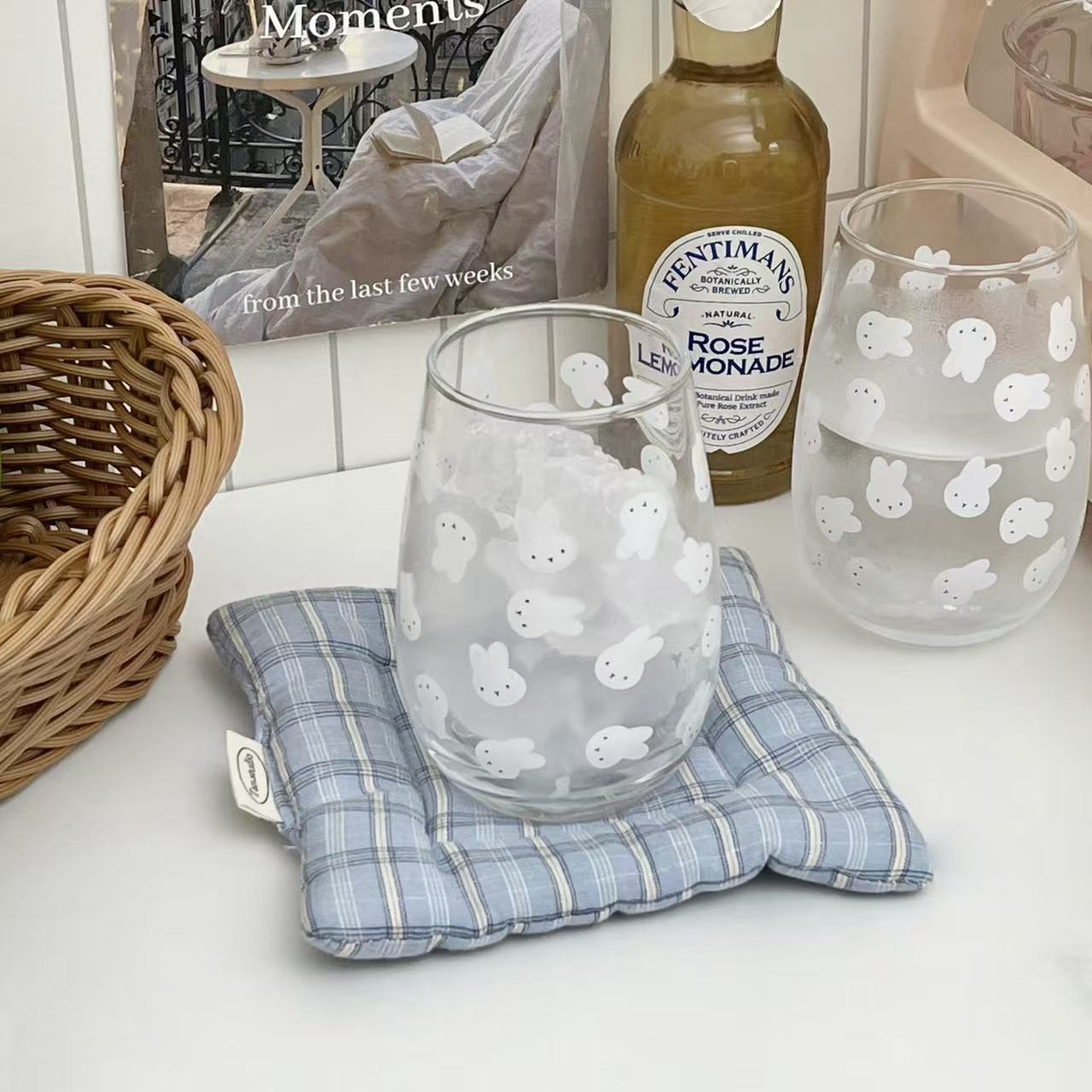 Cute Miffy Rabbit Printed Glas - Coffee Tea & Hot Chocolate review and price