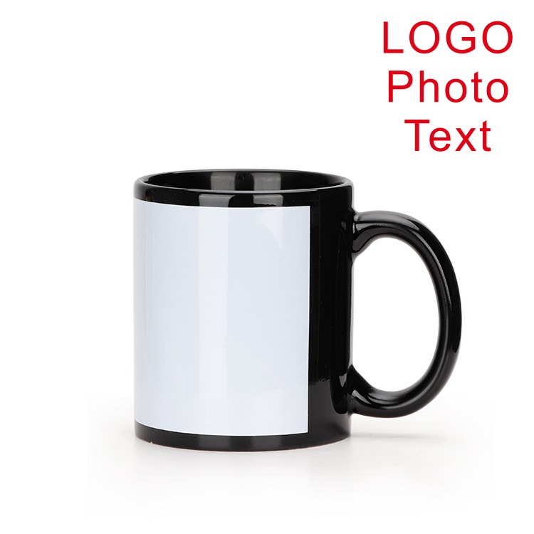 Black Cup DIY LOGO Ceramic 350 - Coffee Tea Logo review and price