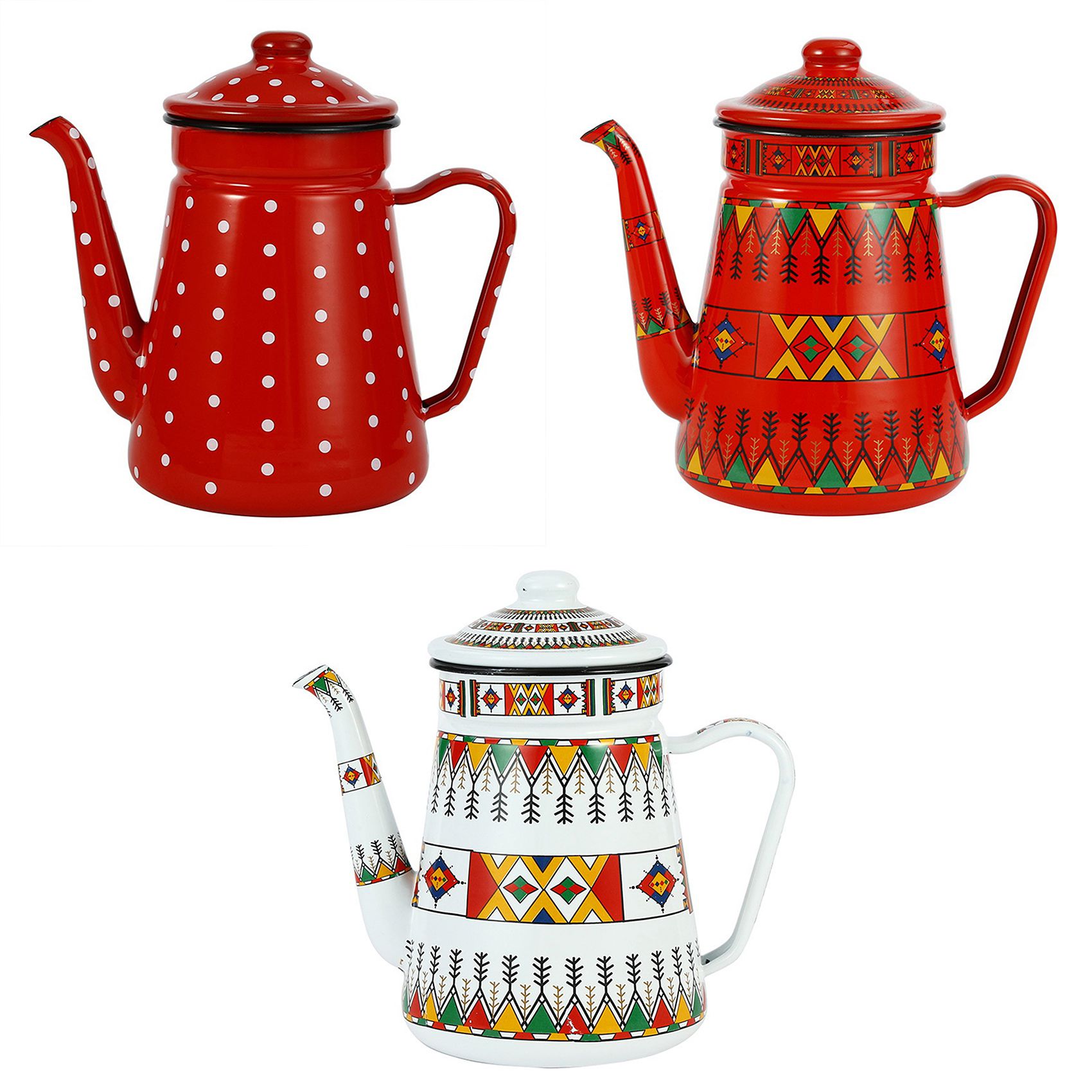 J1UL1N 1.2L Enamel Coffee Pot  - Barista Milk Jug review and price
