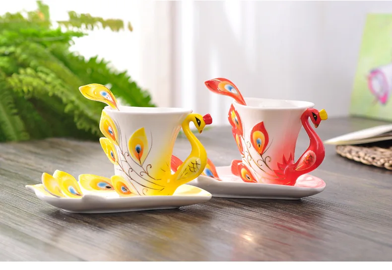 Ceramics Peacock Coffee Mug Cu - Coffee Tea Difference review and price