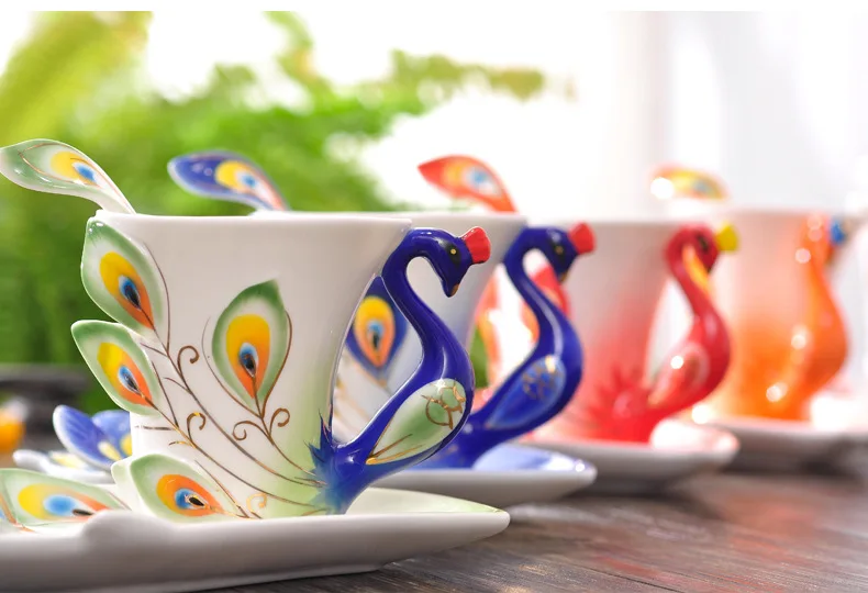 Ceramics Peacock Coffee Mug Cu - Coffee Tea Difference review and price