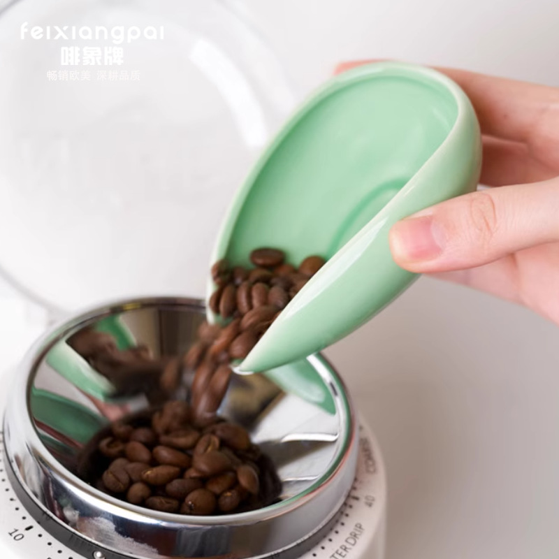 Ceramic Coffee Bean Dosing Tra - Coffee Tea Game review and price