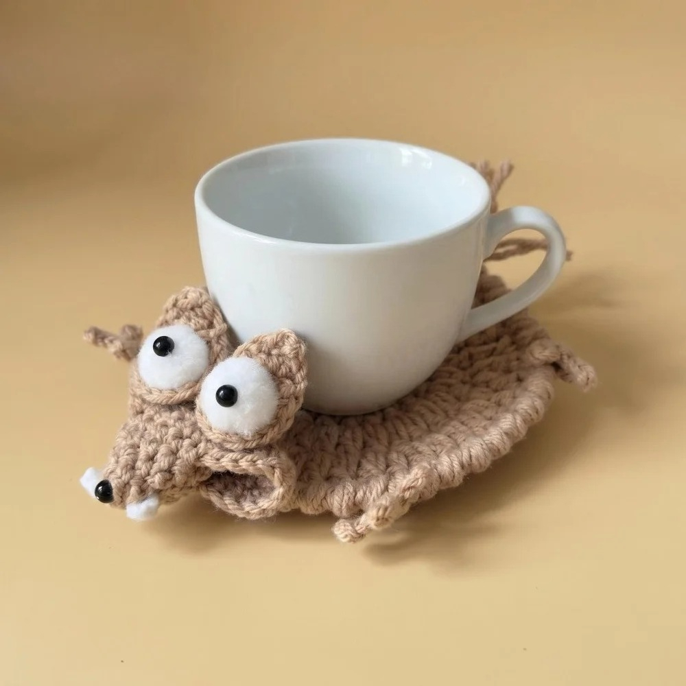 Animal Crochet Cup Coaster Han - Coffee Tea Game review and price