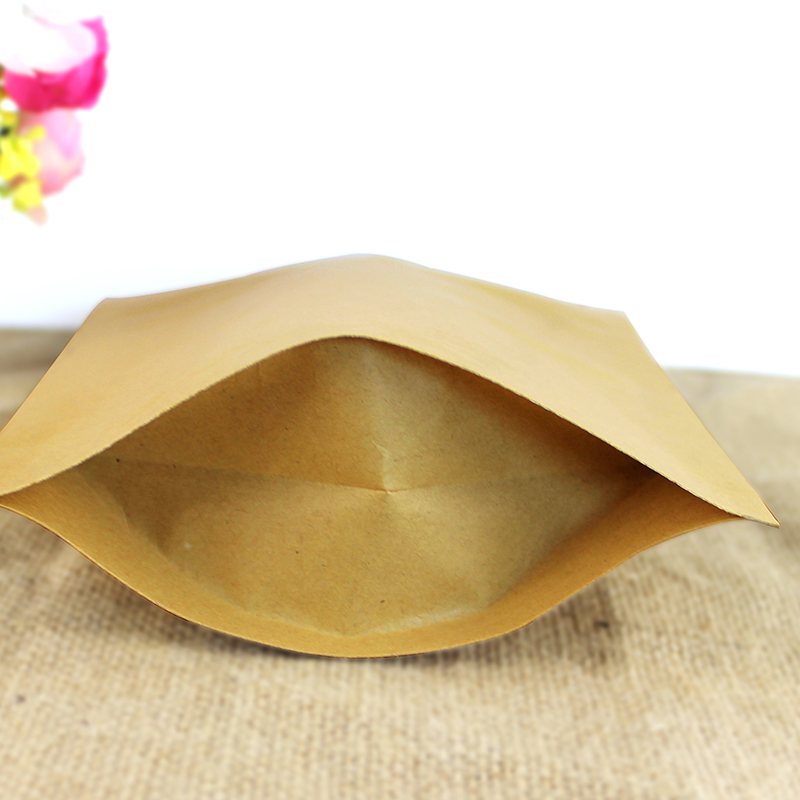 100PCS Stand-up Kraft Paper Fo - Coffee Tea Logo review and price