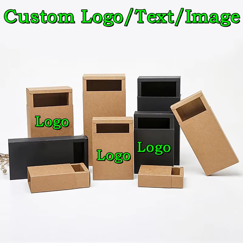 20PCS 350gsm Drawer Kraft Blac - Coffee Tea Logo review and price
