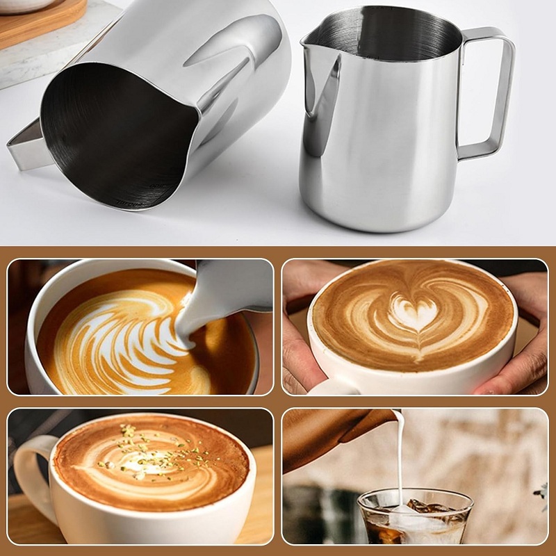 350/600/900ml Milk Frothing Ju - Barista Milk Jug review and price