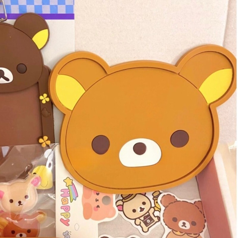 Cute Rilakkuma Cup Coaster Hea - Coffee Tea Flask review and price