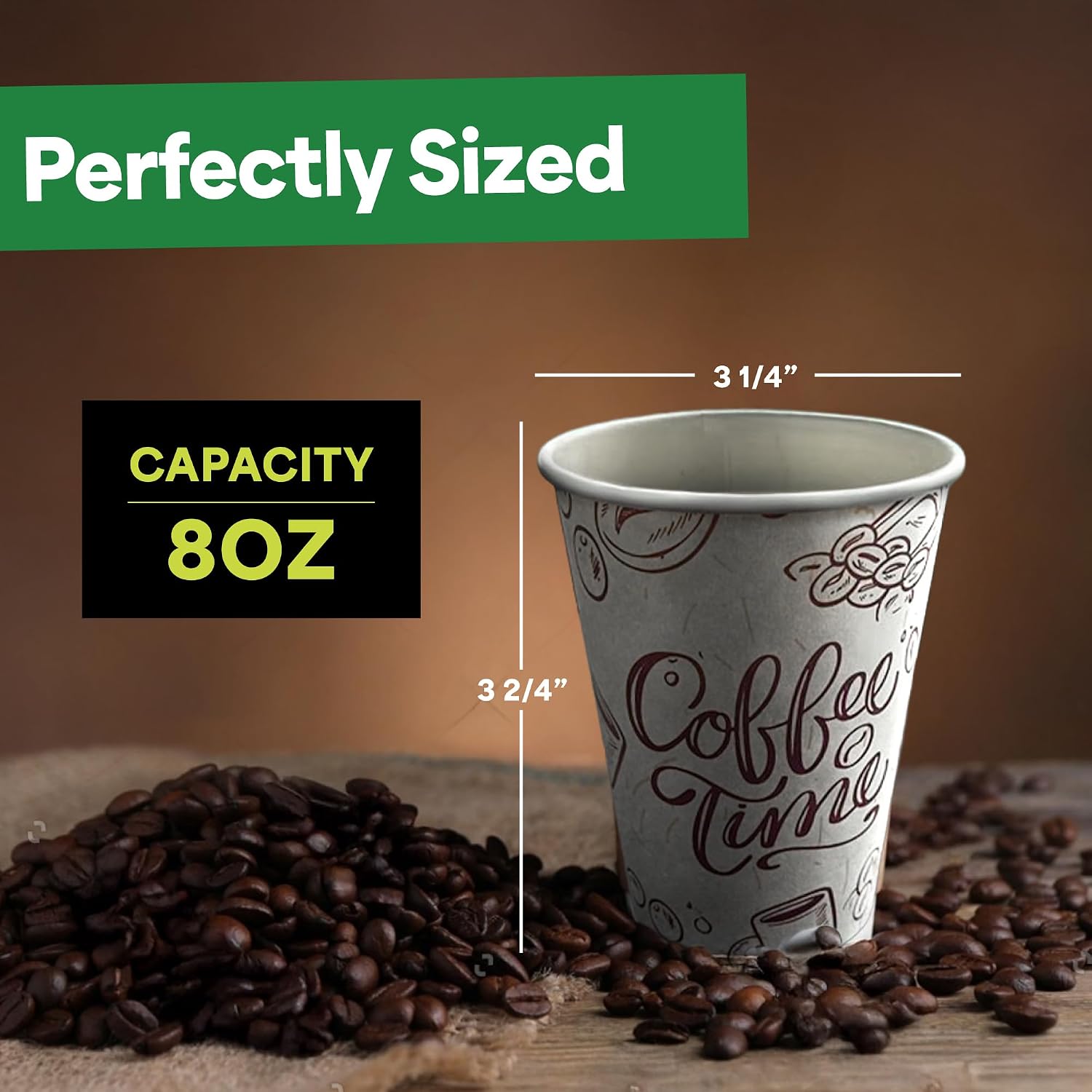1000 Pack 8 oz Disposable Coff - Coffee Tea Images review and price