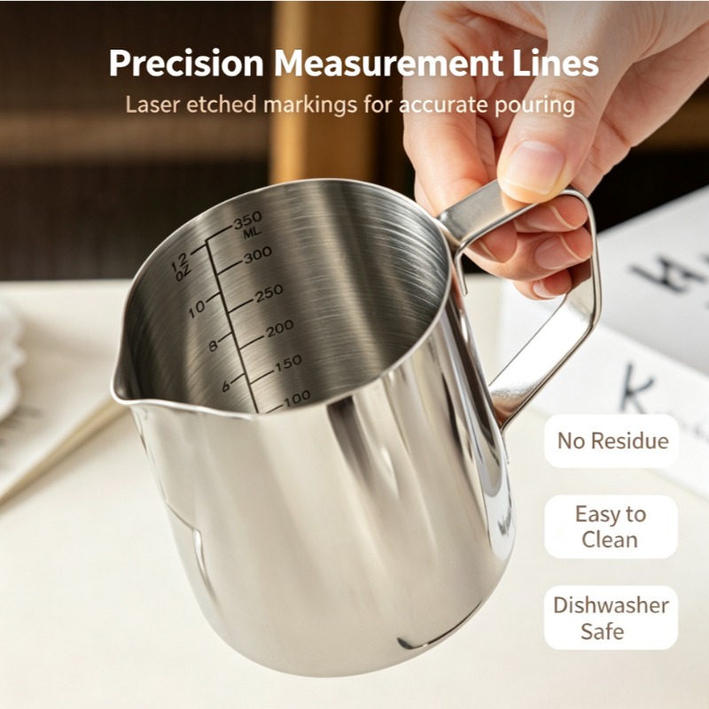 Milk Frothing Pitcher,Stainles - Barista Milk Jug review and price