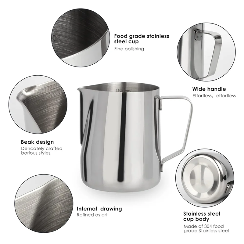 Milk Frothing Pitcher 350/600m - Barista Milk Jug review and price