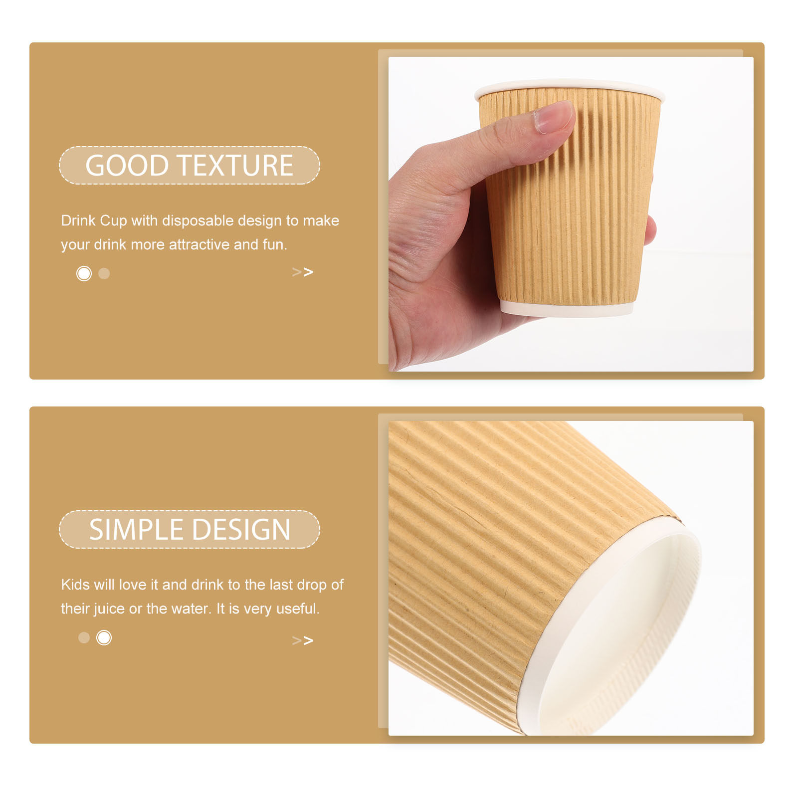 50Pcs Double-Wall Disposable P - Wallpaper Coffee And Tea review and price