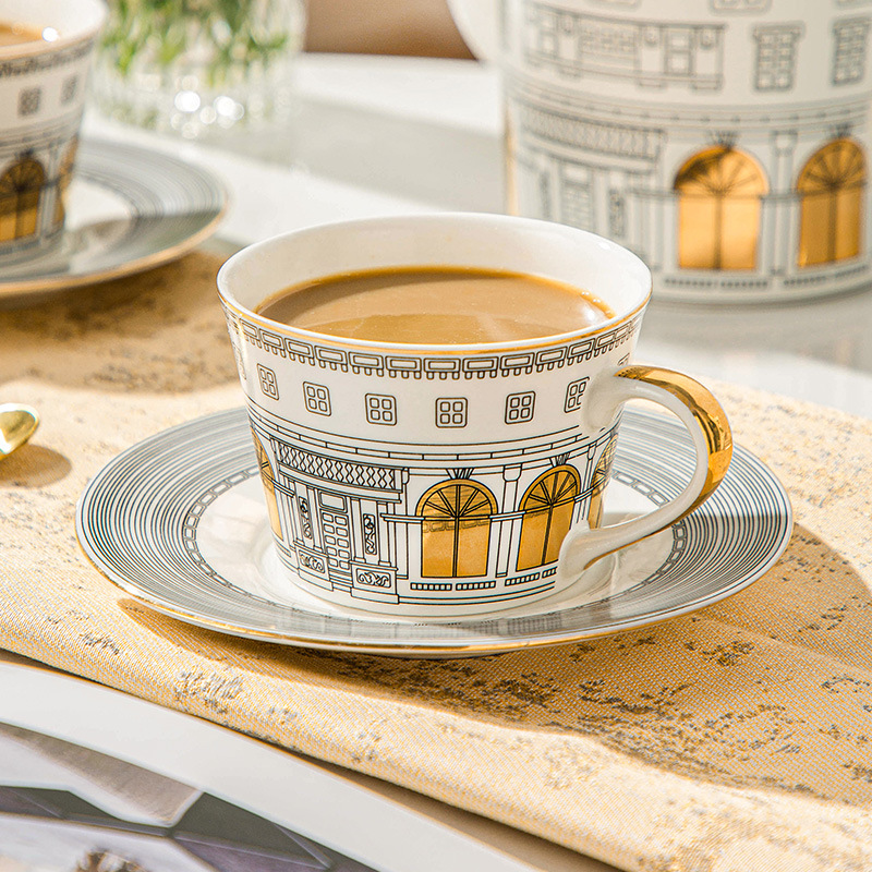 Architectural Cup and Saucer C - Coffee Tea Game review and price