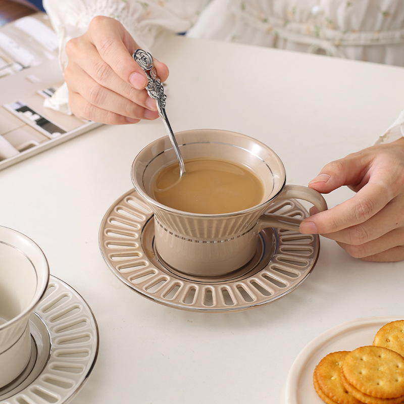 Luxury Ceramic Coffee Cup Dish - Coffee Tea Game review and price